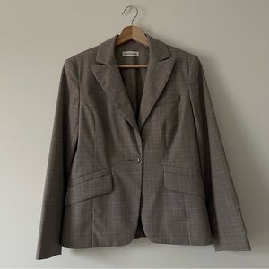 Pink Checkered Blazer